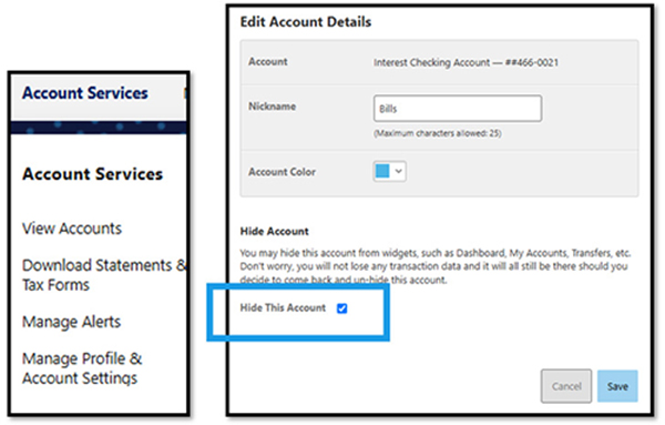 Account Management Desktop Add a Nickname Screenshot