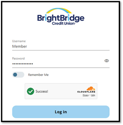 Logging In Step 1