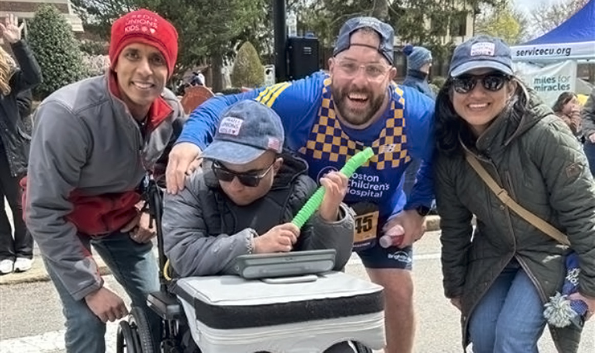 Marathon Matt during race